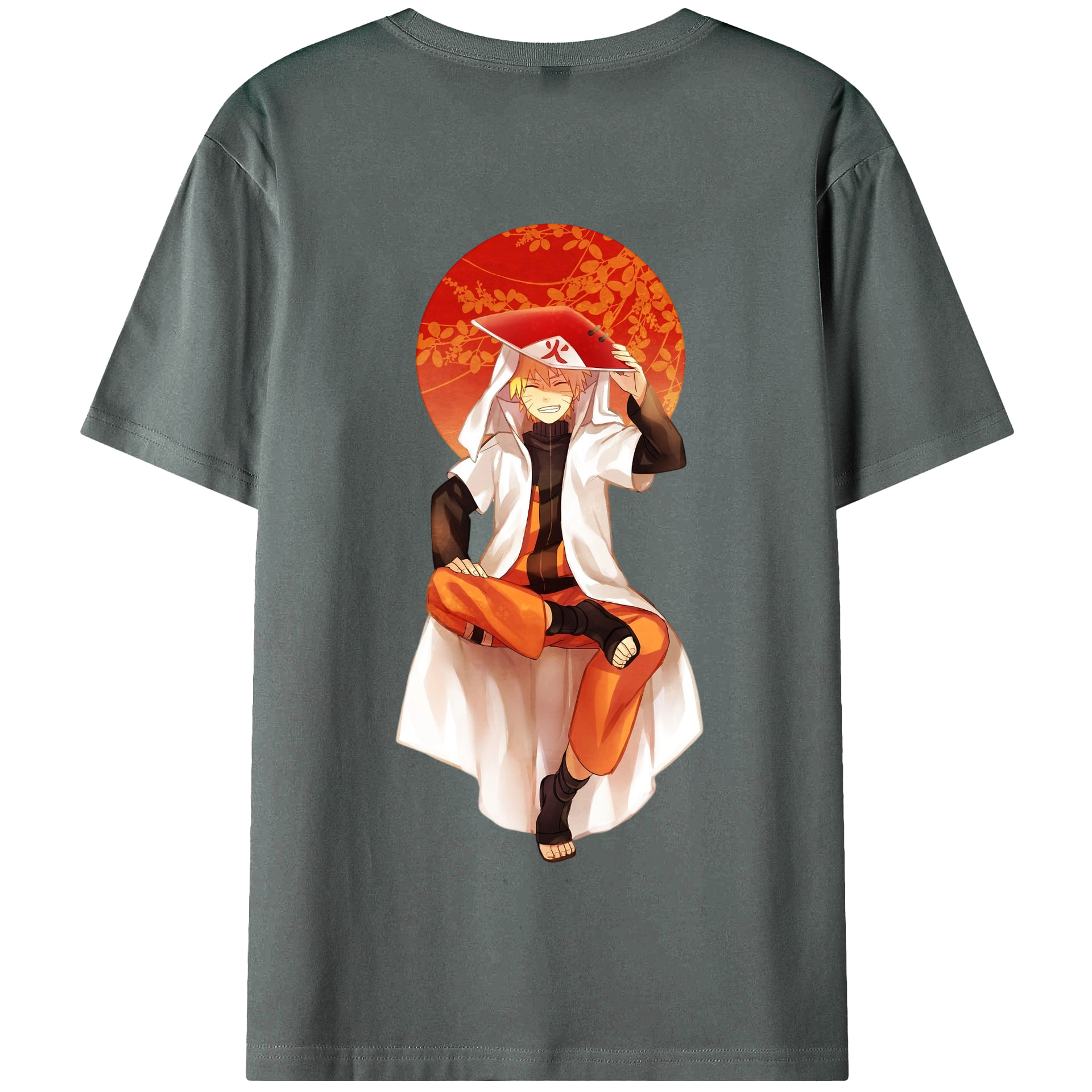 （画像用） NARUTO -ナルト- うずまき ナルト Uzumaki Naruto 綿100％半袖Tシャツ（背面プリント）